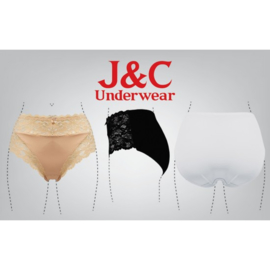 J&C Underwear Dames Slip 805 5-Pack Zwart