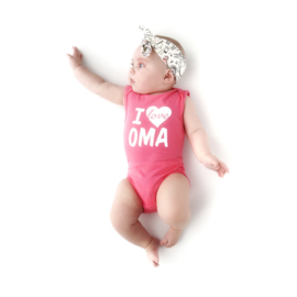 Fun2wear Romper I love Oma Roze