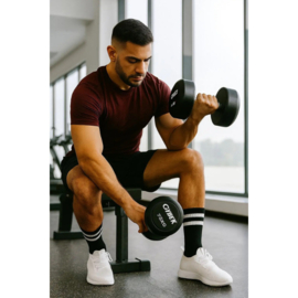 SOGZz retro sportsokken met strepen 8 paar zwart