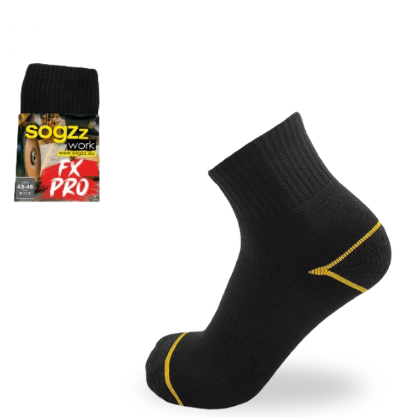 SOGZz korte werksokken FXpro  4 paar zwart