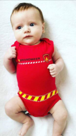 Fun2wear Romper Brandweer Rood