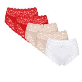 J&C Underwear dames slip 805 5-pack multicolor