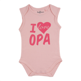 Fun2wear Romper I love Opa Roze