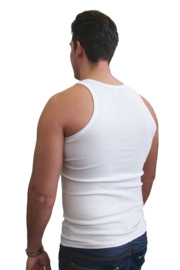 Naft Heren Hemd Singlet Wit