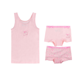 Funderwear meisjes ondergoedset ALPACA 3-pack Roze