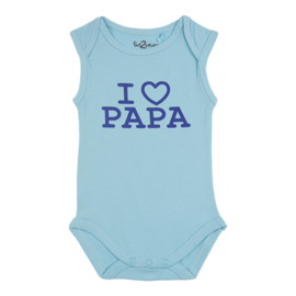 Fun2wear Romper I Love Papa Blauwe