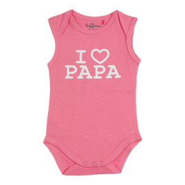 Fun2wear Romper I Love Papa Roze