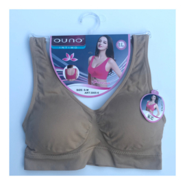 Ouno Dames Abra Brede Bandjes Beige