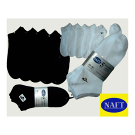 Naft Sneaker Sokken 5-pack Wit