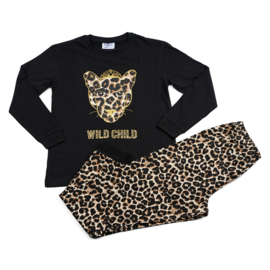 Fun2wear pyjama WILD CHILD Zwart