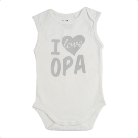 Fun2wear Romper I love Opa Wit