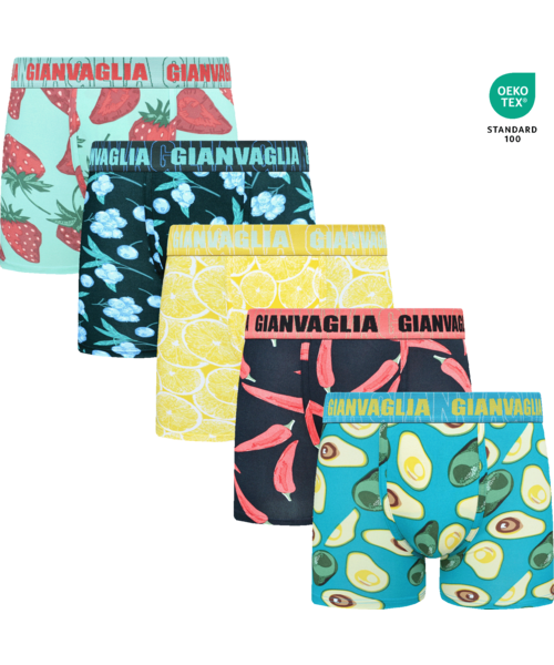 Gianvaglia Katoenen Heren Boxershort 5-pack GVG-5078