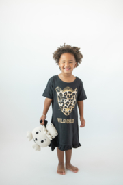 Fun2wear bigshirt WILD CHILD Zwart