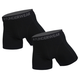 Funderwear Heren Boxershort Grote Maten 2-pack Zwart