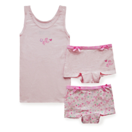 Funderwear meisjes ondergoedset PAARD 3-pack Roze