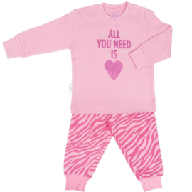 Frogs & Dogs Meisjes Pyjama All You Need Roze