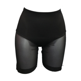 J&C Underwear Dames Boxershort string met gaas 8130 Zwart