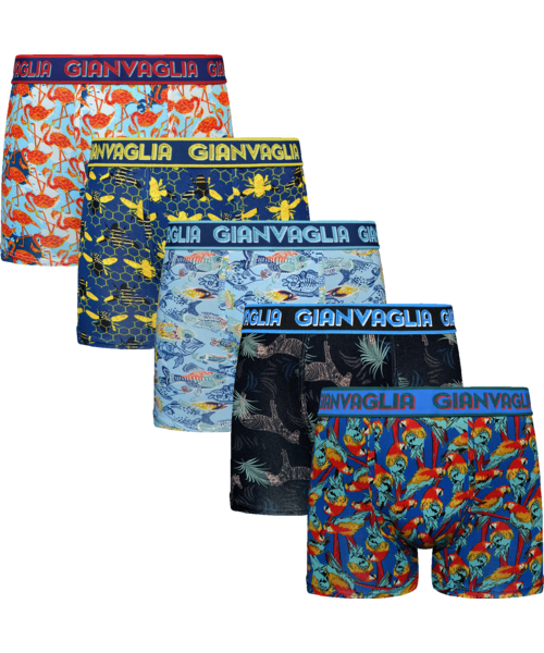 Gianvaglia Katoenen Heren Boxershort 5-pack GVG-5066