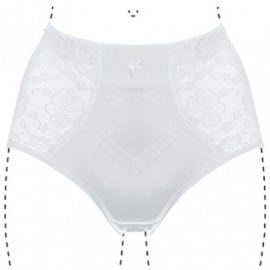 J&C Underwear Dames Tailleslip Licht Corrigerend 201 Wit