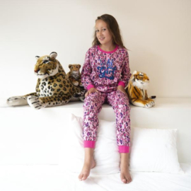 Frogs & Dogs Meisjes Pyjama Wild Girl Roze