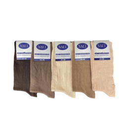 Naft 100% katoen Sokken 5-pack Beige