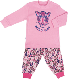 Frogs & Dogs Meisjes Pyjama Wild Cat Roze