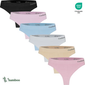 Gaubert naadloze bamboe dames strings 6-pack