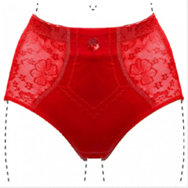 J&C Underwear Dames Tailleslip Licht Corrigerend 201 Rood