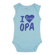 Fun2wear Romper I love Opa Blauw