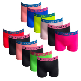 C&H Fashion Microfiber Meisjes Boxershorts 12-pack SJ03