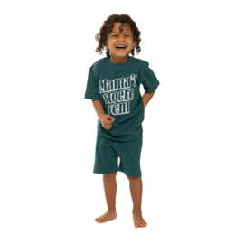 Fun2Wear jongens shortama mama’s stoere vent groen katoen