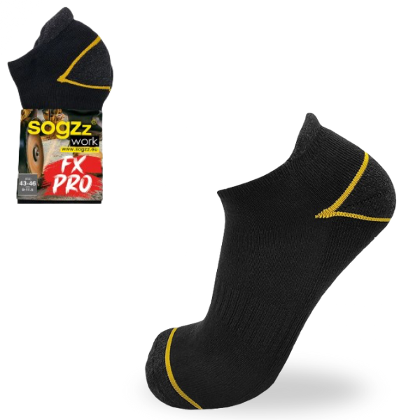SOGZz sneaker werksokken FXpro 4 paar zwart
