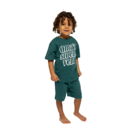 Fun2Wear jongens shortama oma’s stoere vent groen katoen