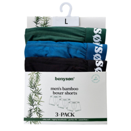 Benyson Heren Boxershort Bamboe 3-pack BENY-7016