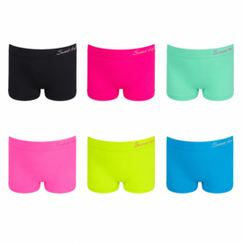 Sweet Angel Microfiber Meisjes Boxershorts 6-Pak kleur