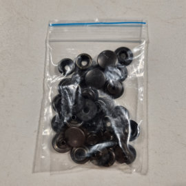 Medium drukknopen zwart