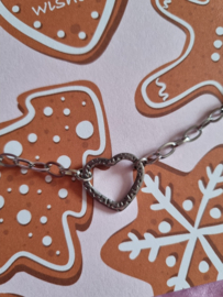 Armband- Lovely Christmas 'zilver'