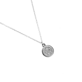 Ketting- Sweet Coin 'zilver'