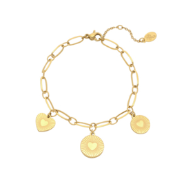 Armband- Locked in Love 'goud'