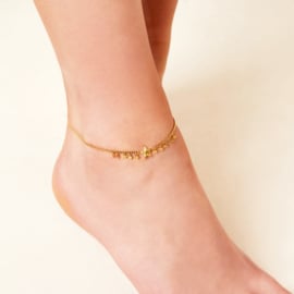 Enkelbandje- Stars 'goud'
