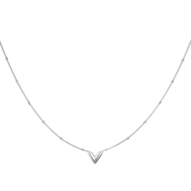 Ketting- V 'zilver'