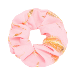 Scrunchie- Golden Feather 'roze'