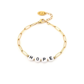 Armband- Hope 'goud'