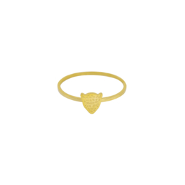 Ring- Tiger 'goud' maat 16