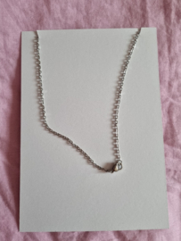 Ketting- Chirstmas Heart 'zilver'