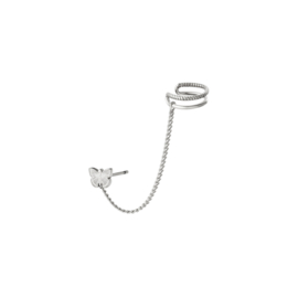 Ear cuff- Butterfly 'zilver'