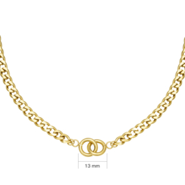 Ketting- Intertwined 'goud'