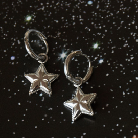 Oorbellen- Little Star 'zilver'