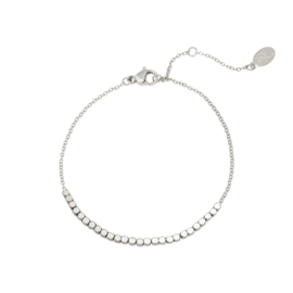 Armband- Line of Dots 'zilver'