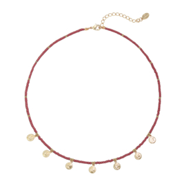 Ketting- Coins 'rood'